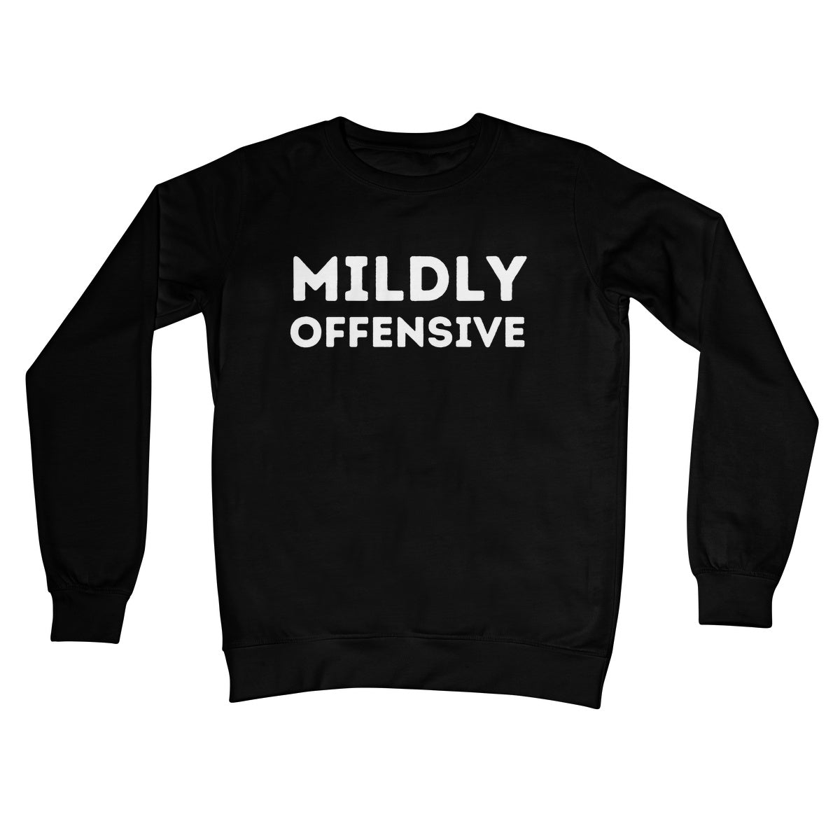 Mildly Offensive Jumper - Jet Black - Funny Jumper