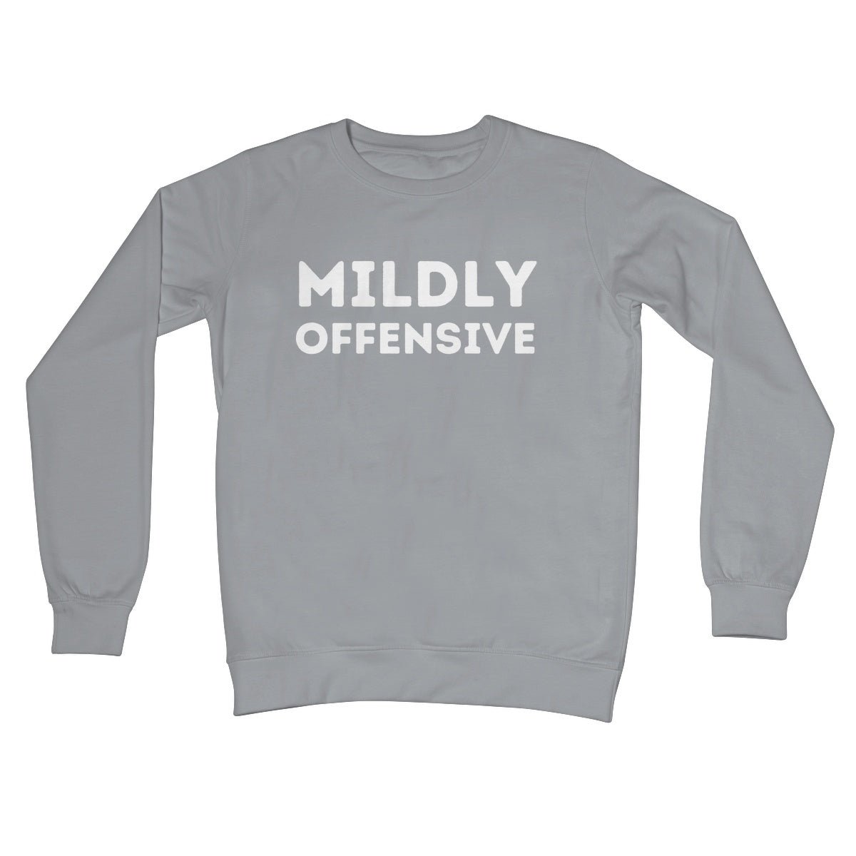 Mildly Offensive Jumper - Steel Grey - Funny Jumper