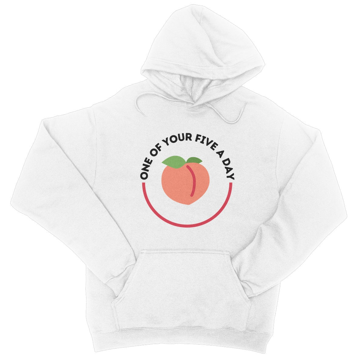 One Of Your Five A Day Hoodie - Arctic White - Funny Hoodie