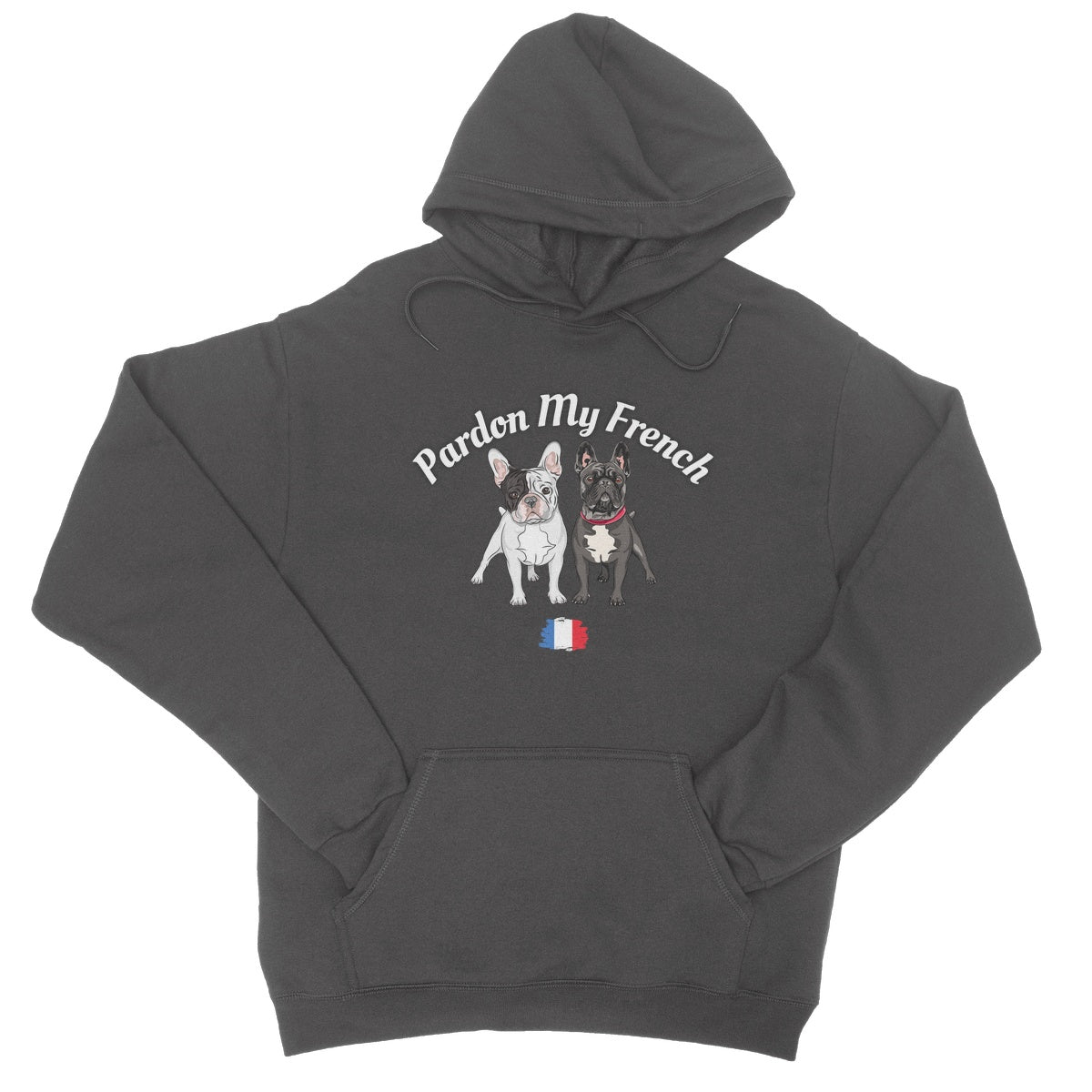 Pardon My French Hoodie - Charcoal - Funny Hoodie