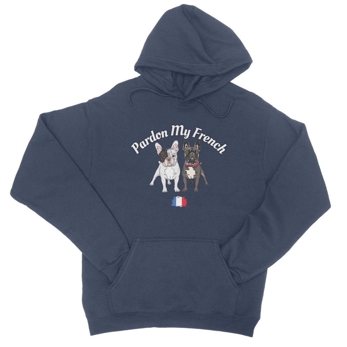 Pardon My French Hoodie - Oxford Navy - Funny Hoodie