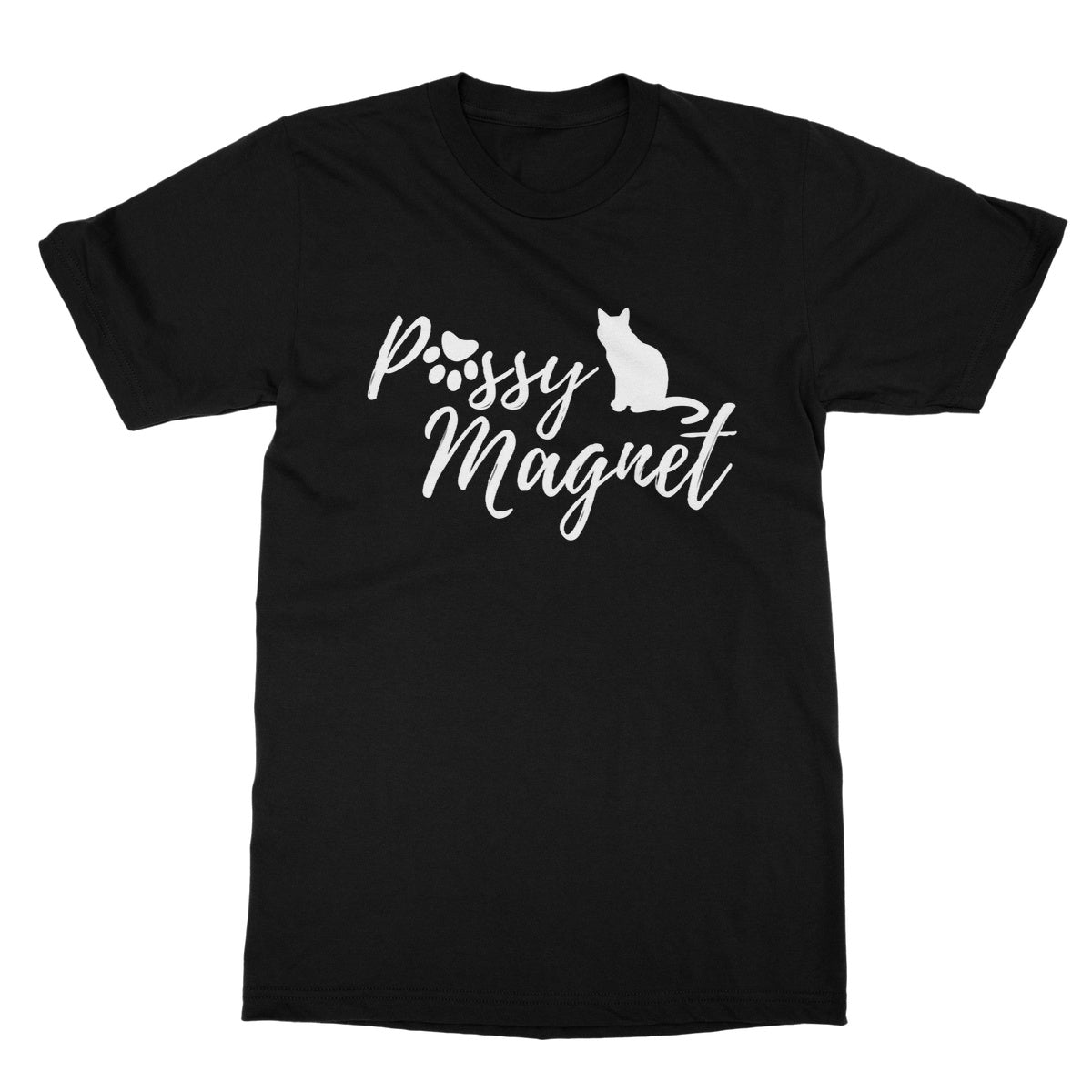 Pussy Magnet T-Shirt - Black - Funny T-Shirt