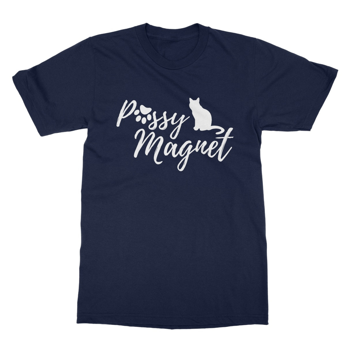 Pussy Magnet T-Shirt - Navy - Funny T-Shirt