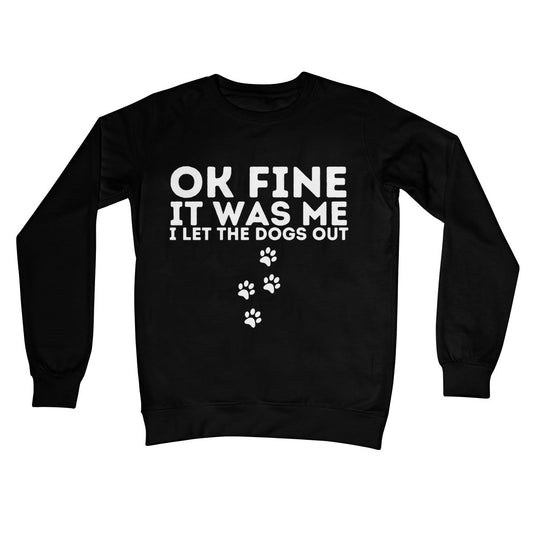 I Confess, I Let The Dogs Out Jumper - Jet Black - Funny Jumper