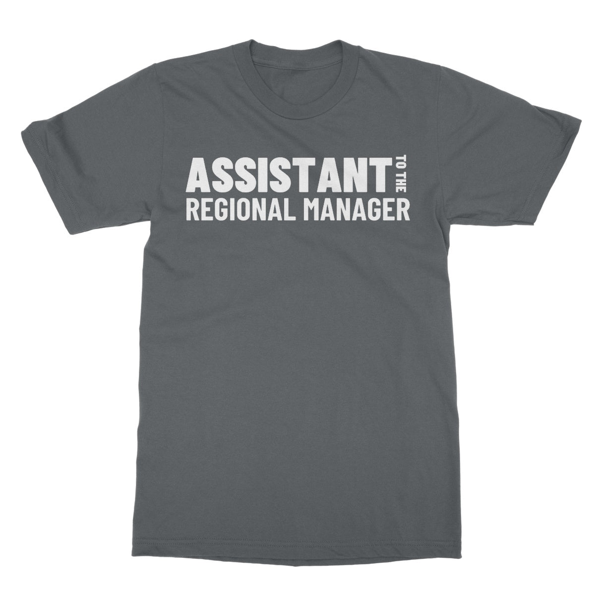 assistant to the regional manager t shirt grey