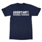 assistant to the regional manager t shirt navy
