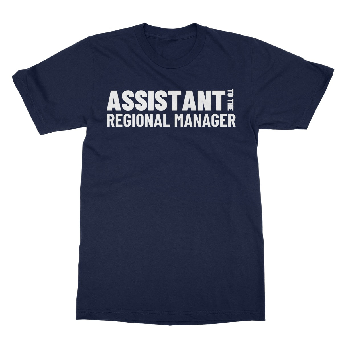 assistant to the regional manager t shirt navy