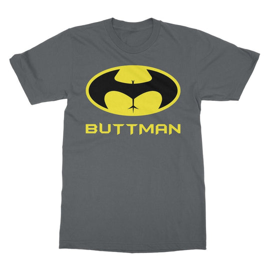 ButtMan T-Shirt - Charcoal - Funny T-Shirt