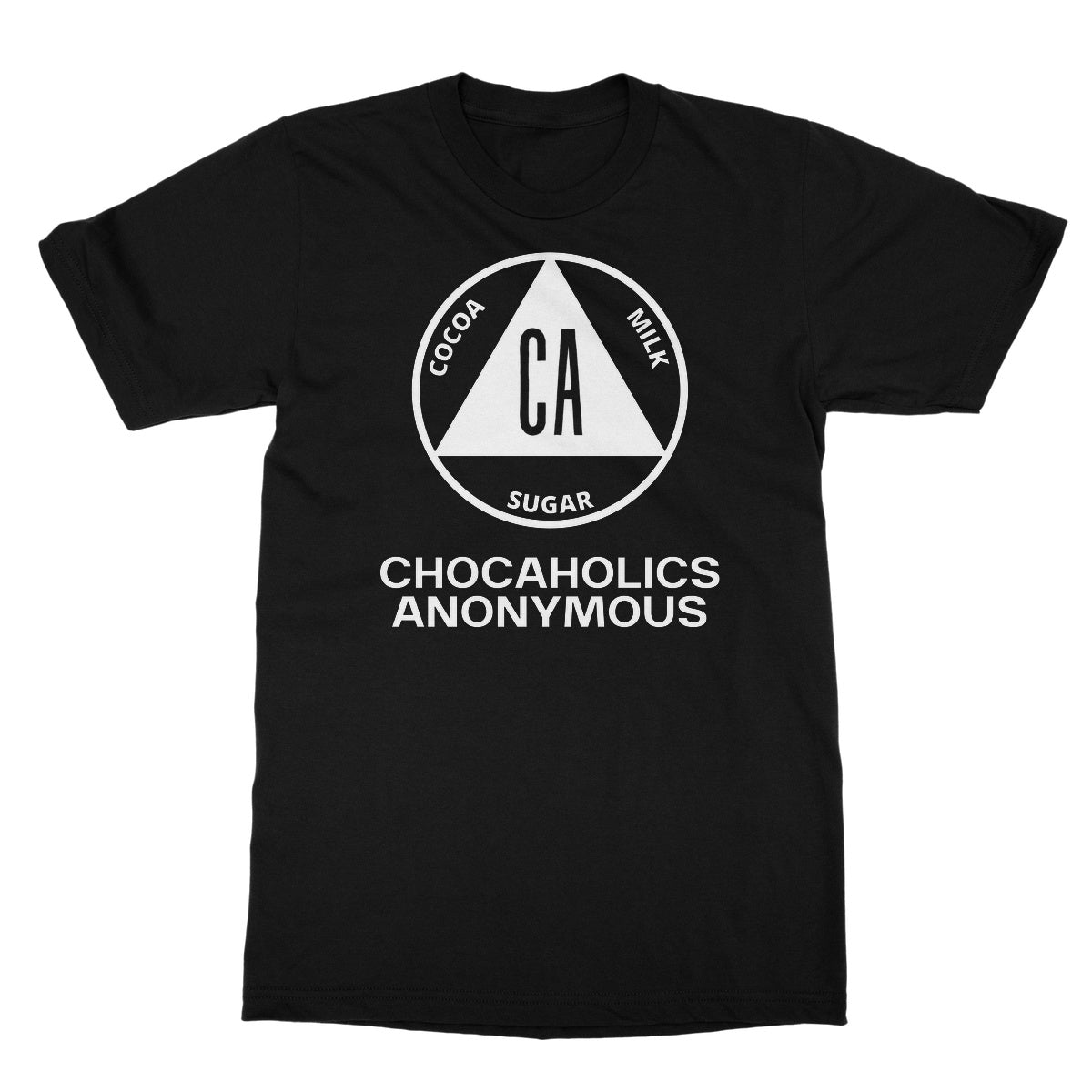Chocaholics Anonymous T-Shirt - Black - Funny T-Shirt