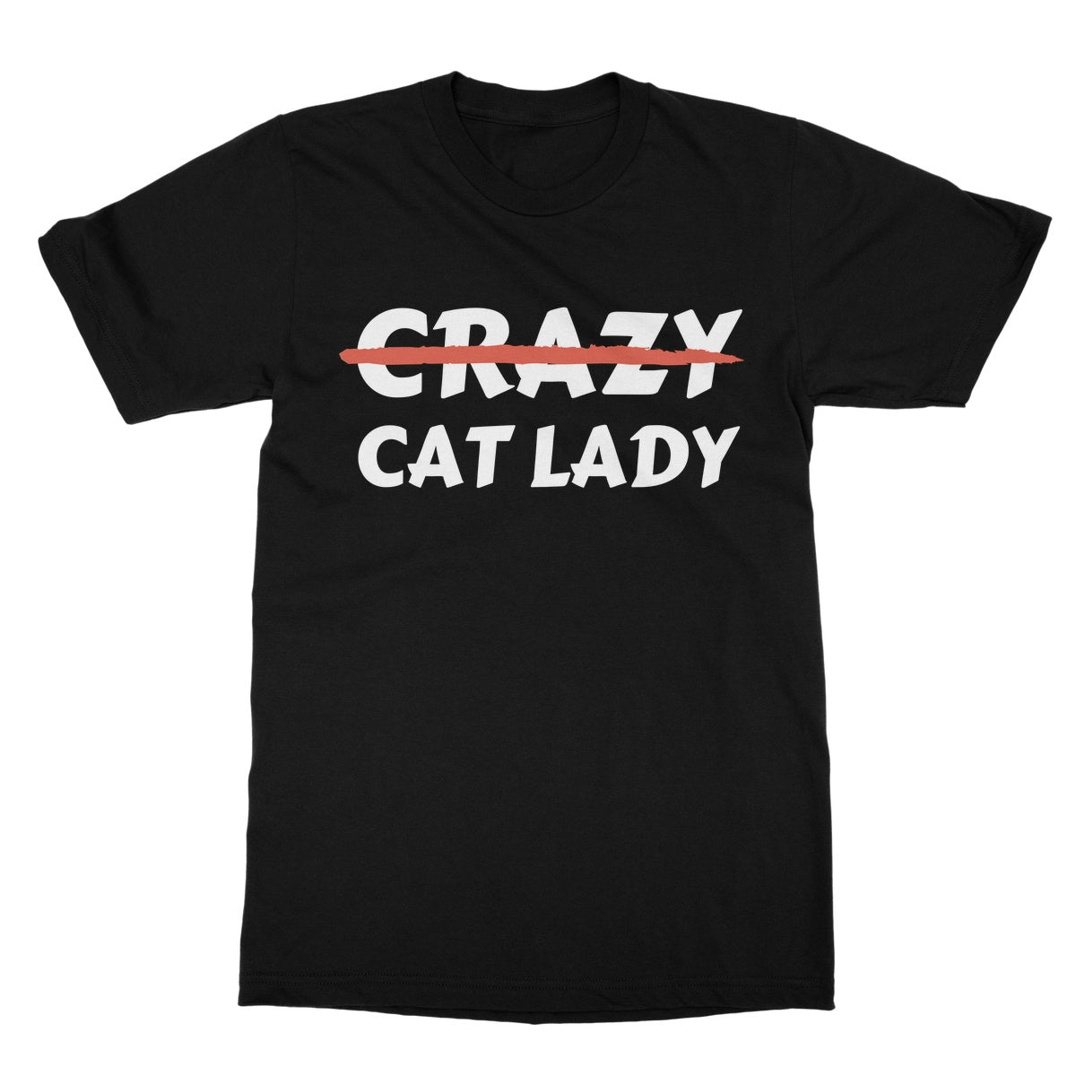 Crazy Cat Lady T-Shirt - Black - Funny T-Shirt