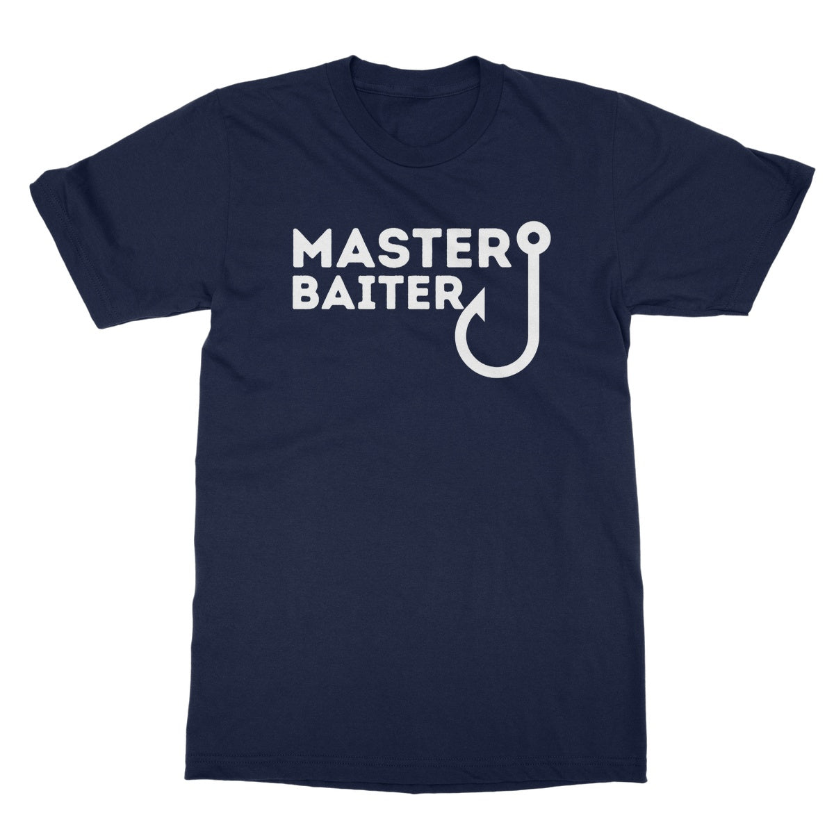 Master Baiter T-Shirt - Navy - Funny T-Shirt