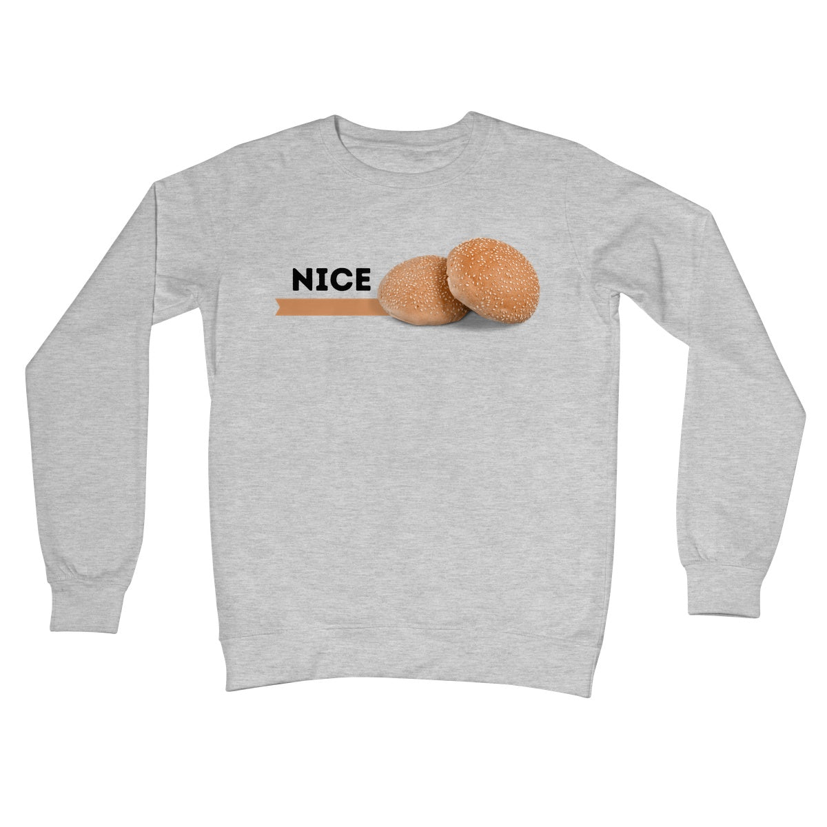Nice Buns Jumper - Heather Grey - Funny Jumper