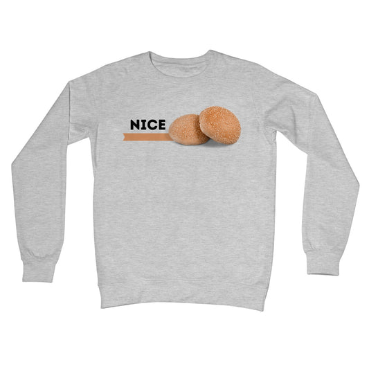 Nice Buns Jumper - Heather Grey - Funny Jumper