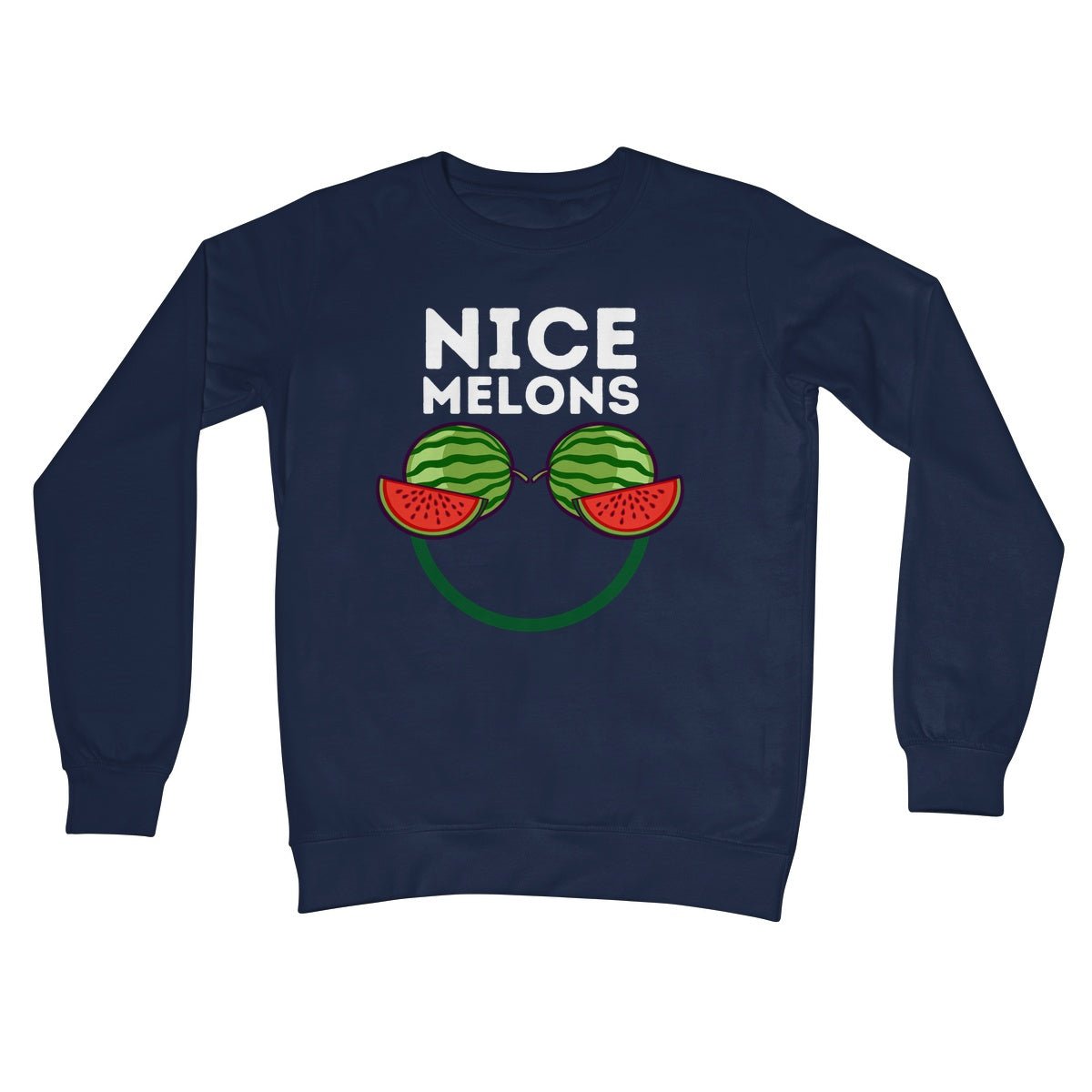 Nice Melons Jumper - Oxford Navy - Funny Jumper
