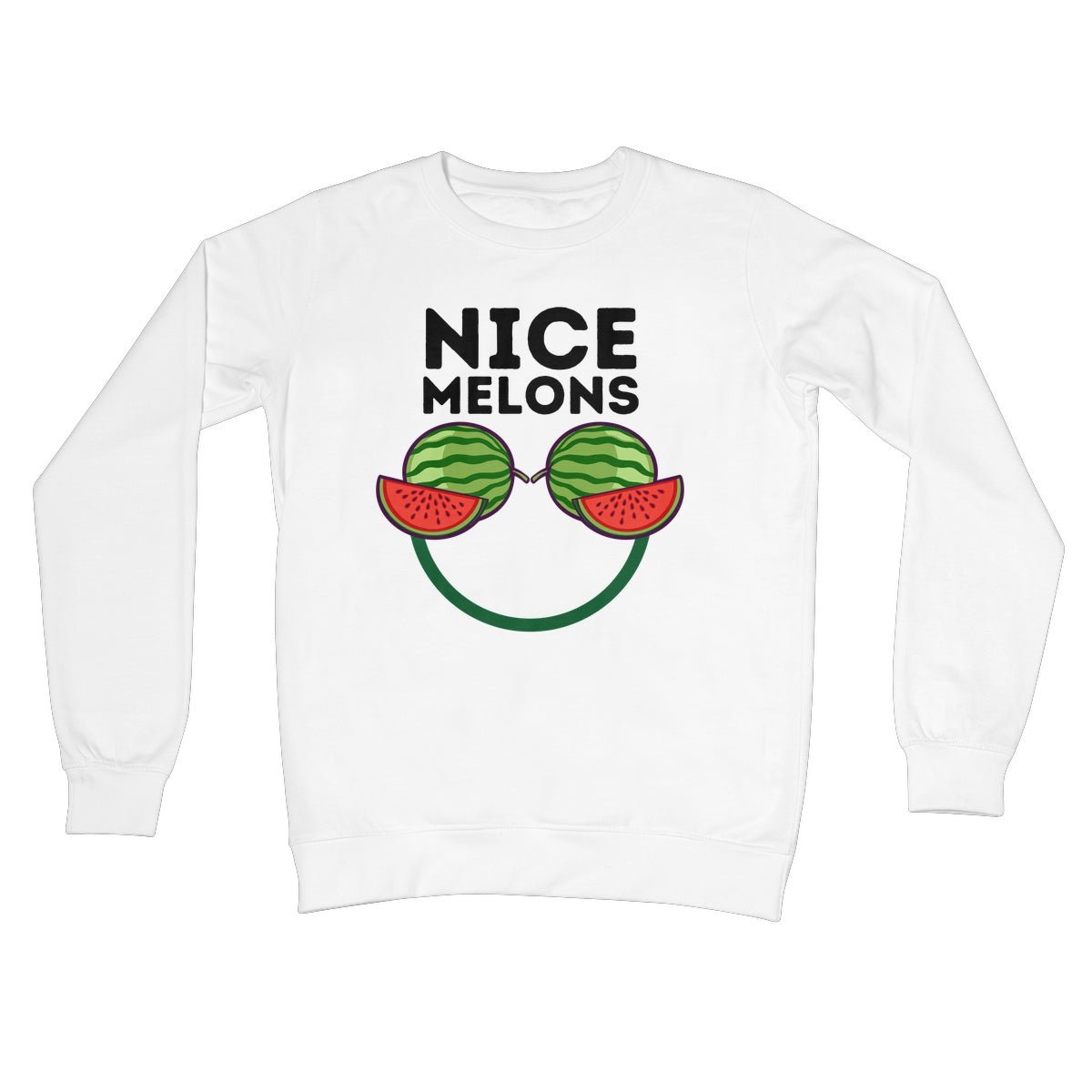 Nice Melons Jumper - Arctic White - Funny Jumper