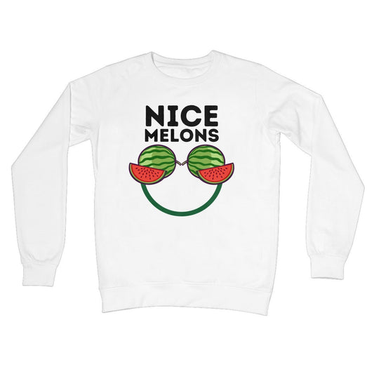 Nice Melons Jumper - Arctic White - Funny Jumper