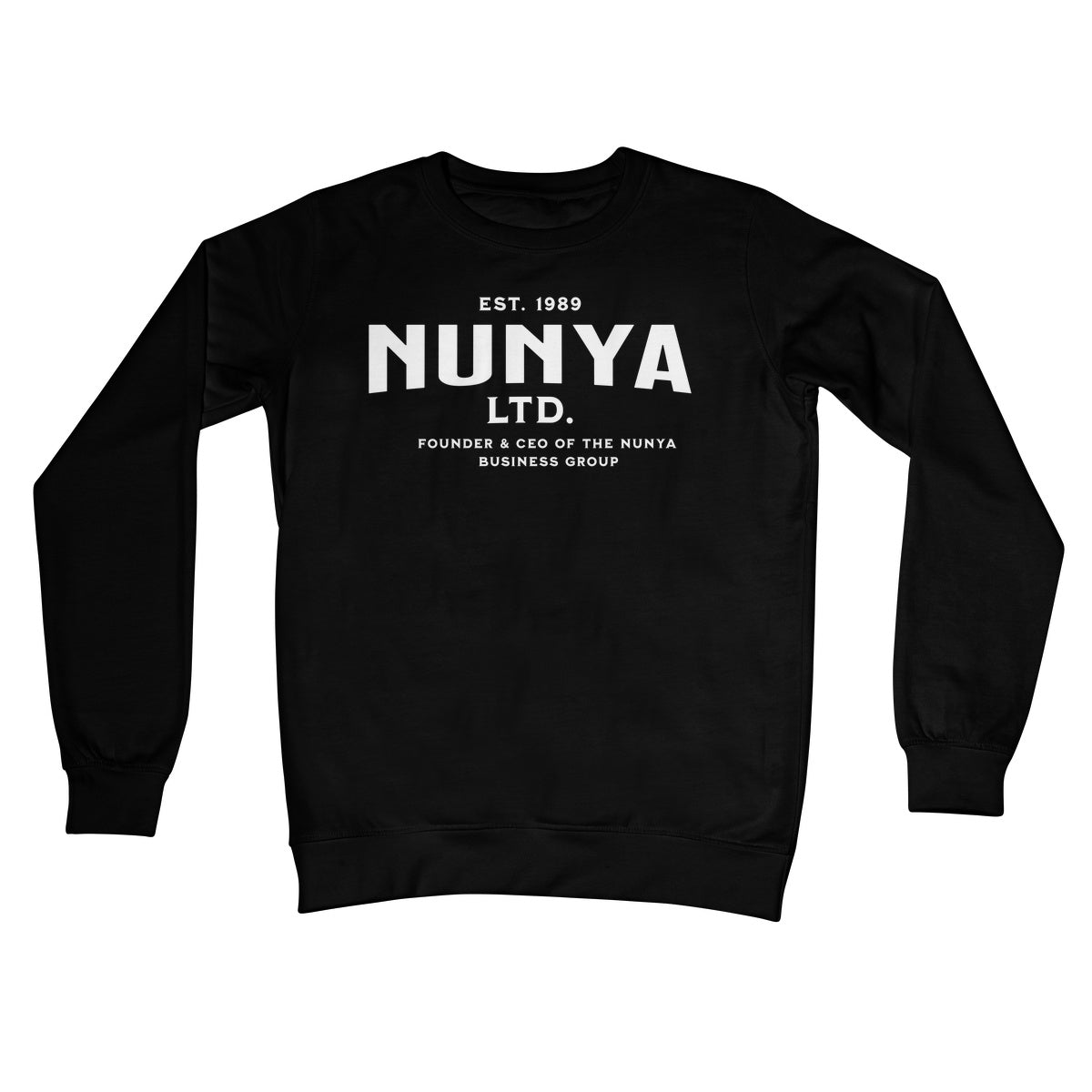 Nunya Business Jumper - Jet Black - Funny Jumper