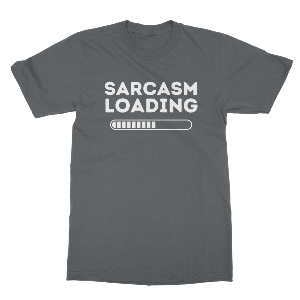 Sarcasm Loading T-Shirt - Charcoal - Funny T-Shirt