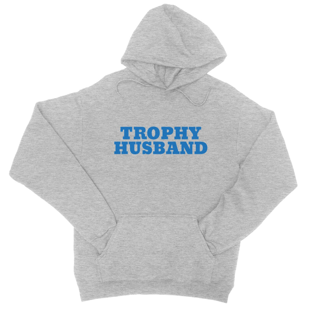 Trophy Husband Hoodie - Heather Grey - Funny Hoodie