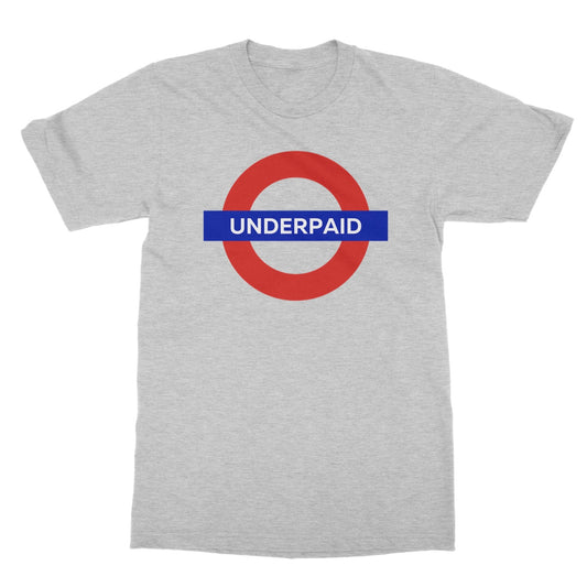 underpaid t shirt grey