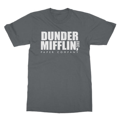 dunder mifflin t shirt grey