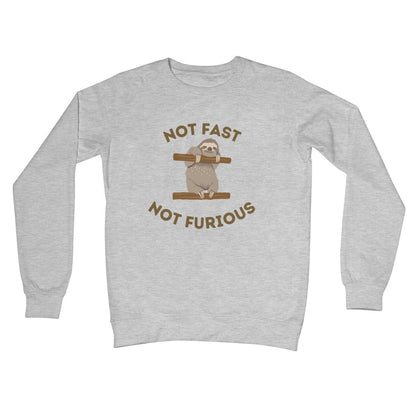 Not Fast, Not Furious Jumper - Heather Grey - Funny Jumper
