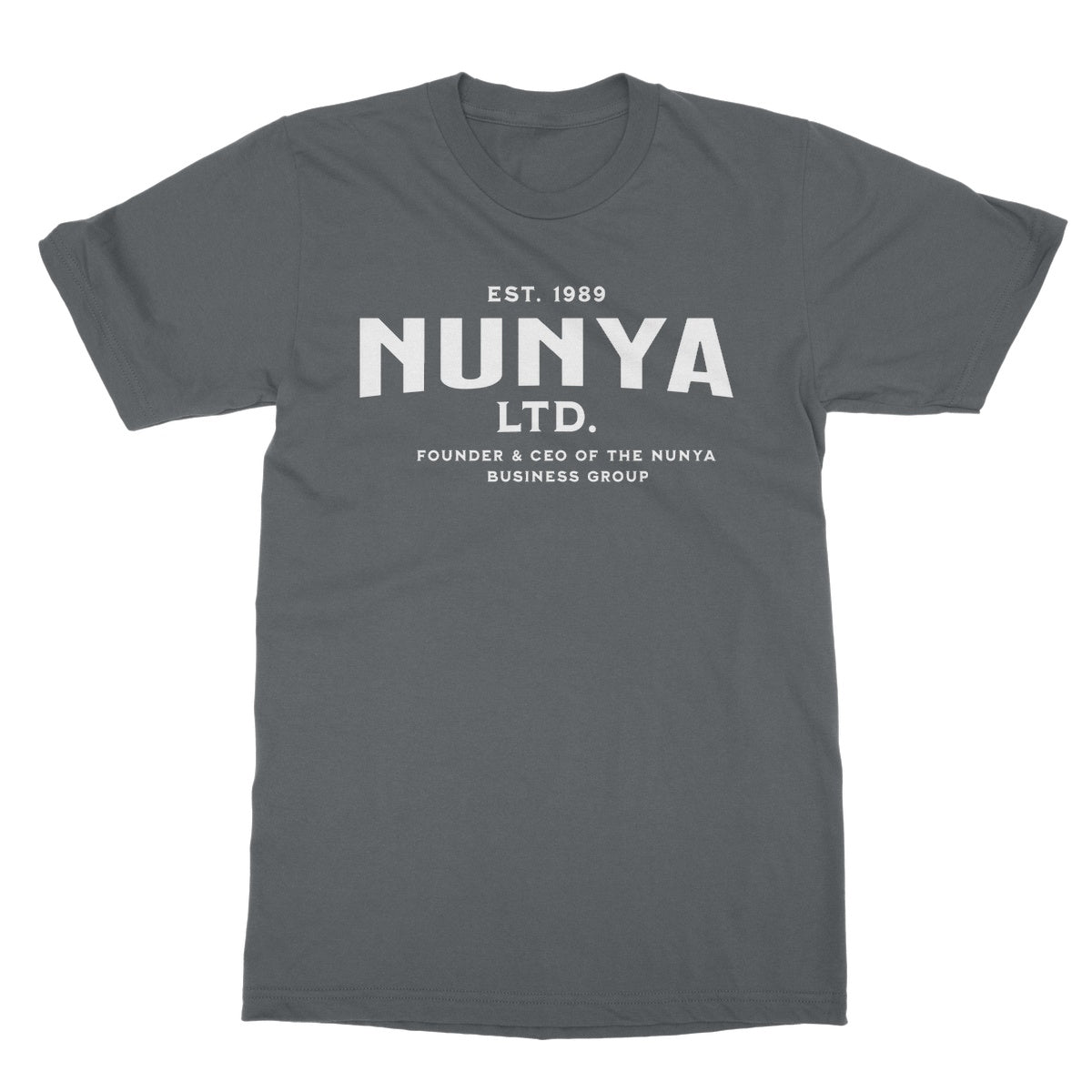 nunya business t shirt grey