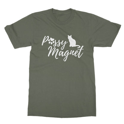 pussy magnet t shirt green