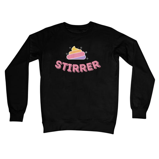 shit stirrer jumper black