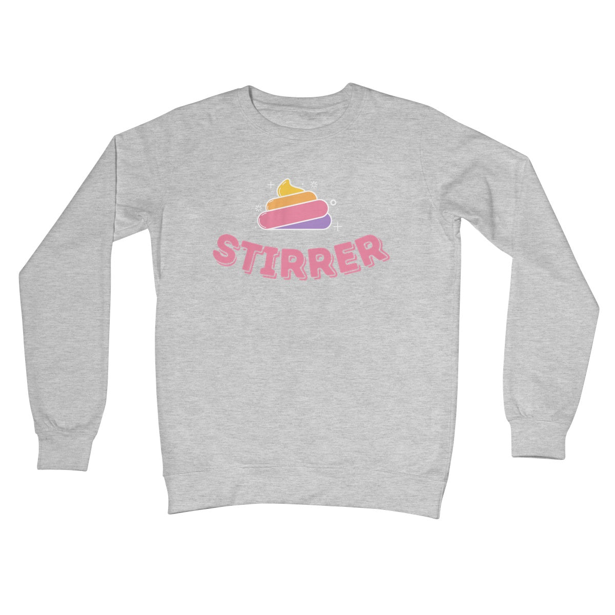 shit stirrer jumper grey