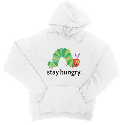 stay hungry hoodie white