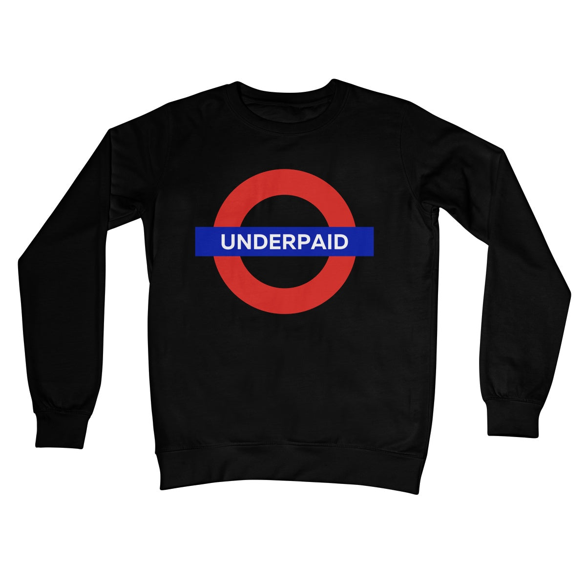 underpaid jumper black