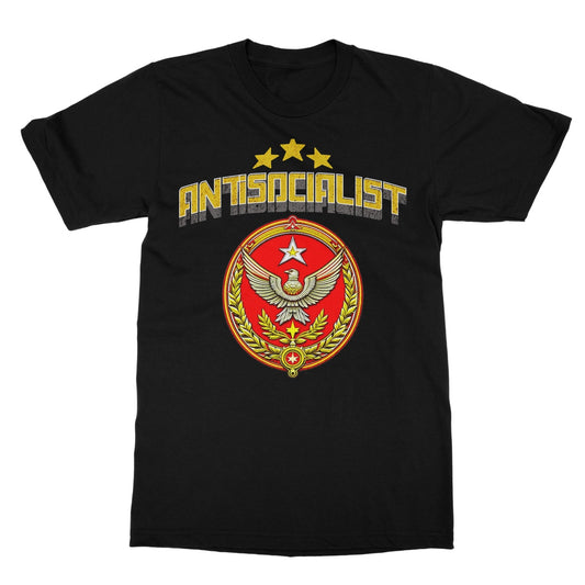 antisocialist t shirt black