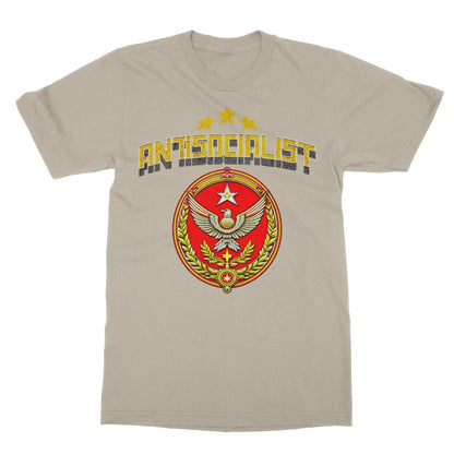Antisocialist T-Shirt - Sand - Funny T-Shirt