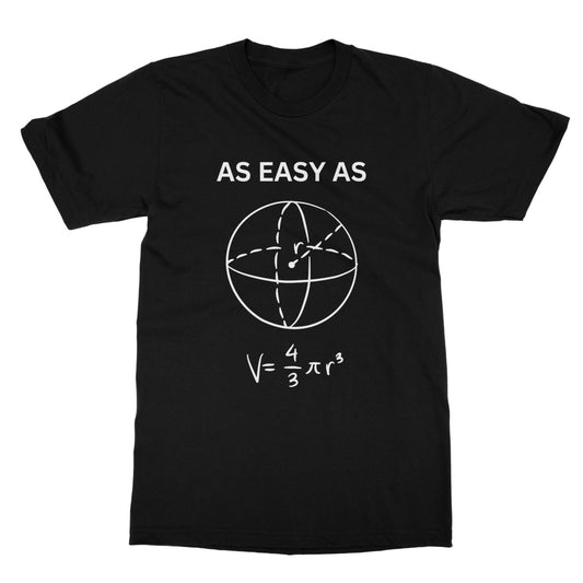 as easy as geometry t shirt black
