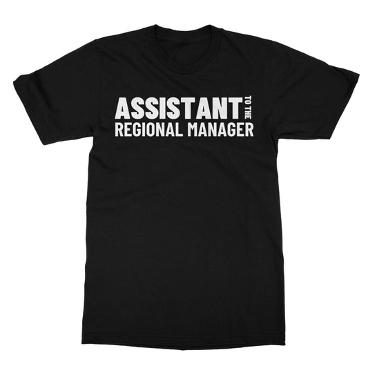 assistant to the regional manager t shirt black
