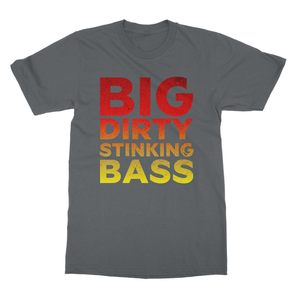 big dirty stinking bass t shirt grey