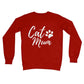 cat mum jumper red