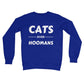 cats over hoomans jumper blue