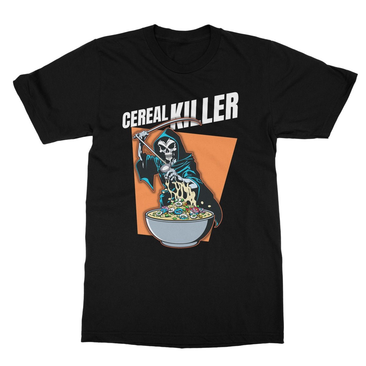 Cereal Killer T-Shirt - Black - Funny T-Shirt