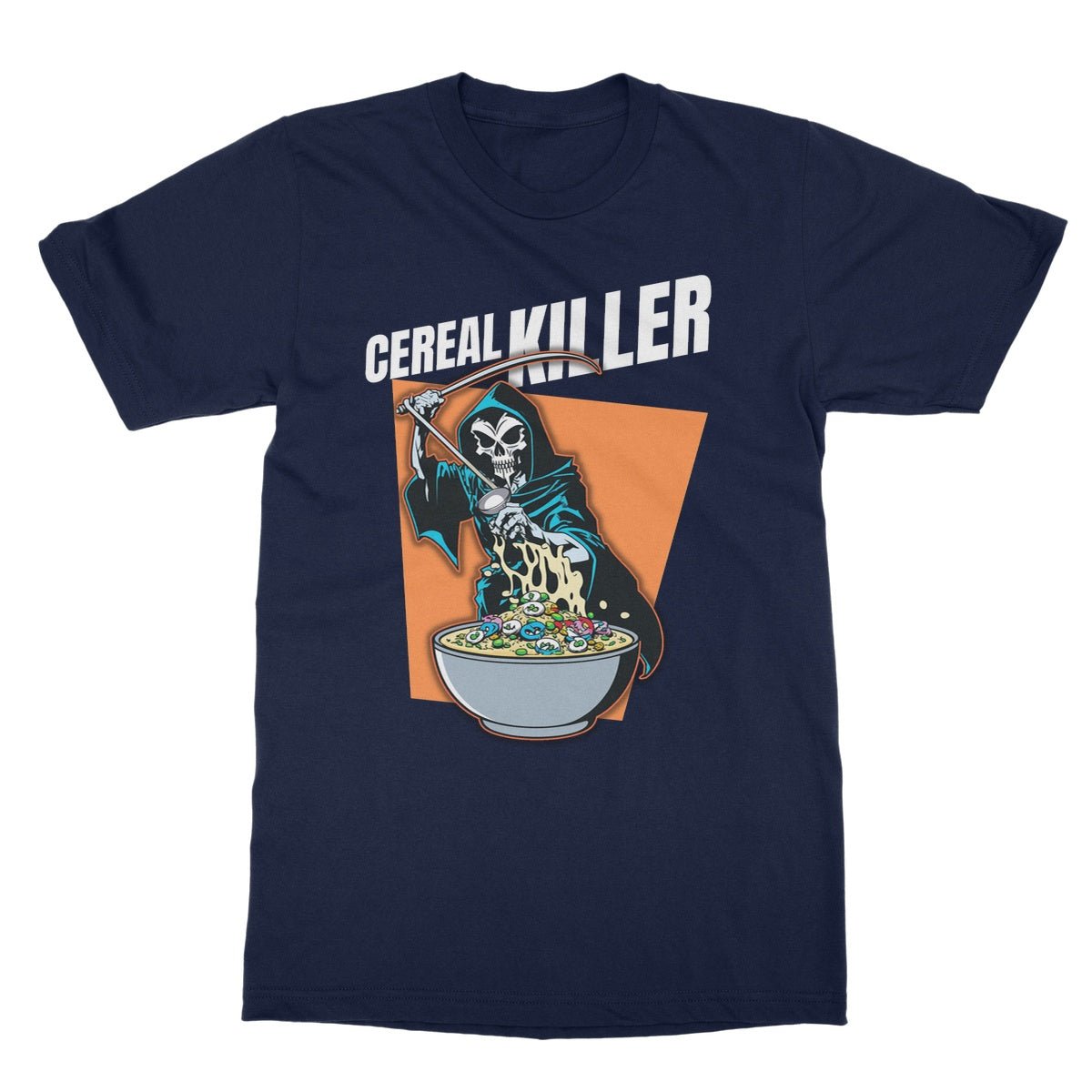 Cereal Killer T-Shirt - Navy - Funny T-Shirt