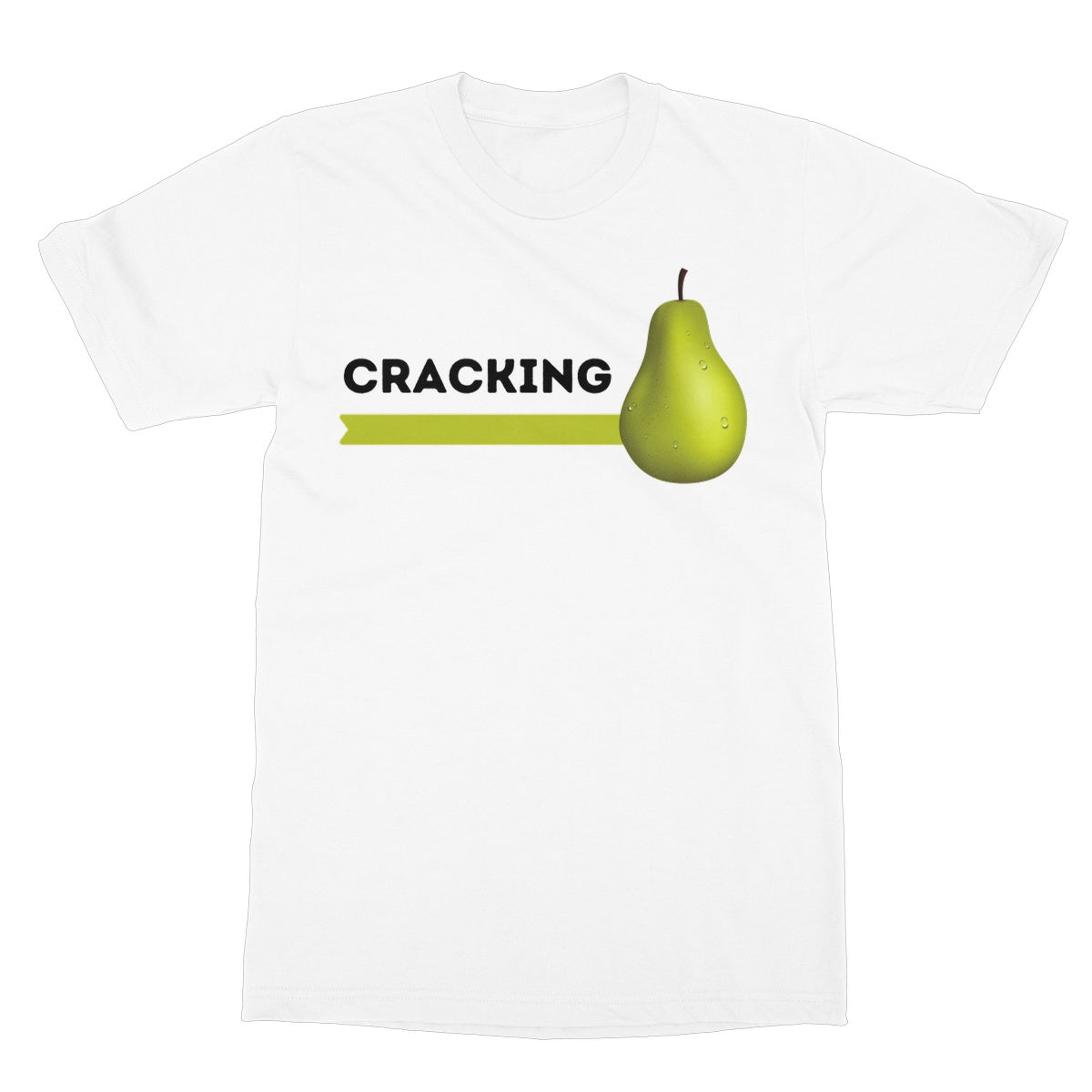 cracking pear t shirt white