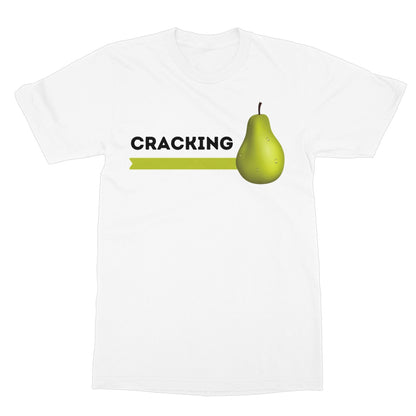 cracking pear t shirt white
