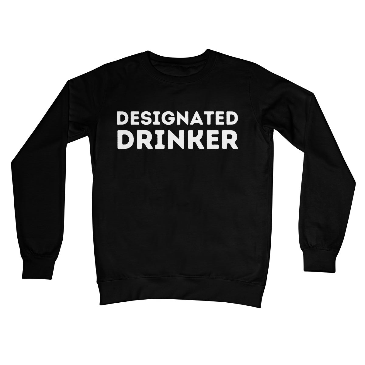 Designated Drinker Jumper - Jet Black - Funny Jumper