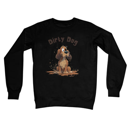 Dirty Dog Jumper - Jet Black - Funny Jumper