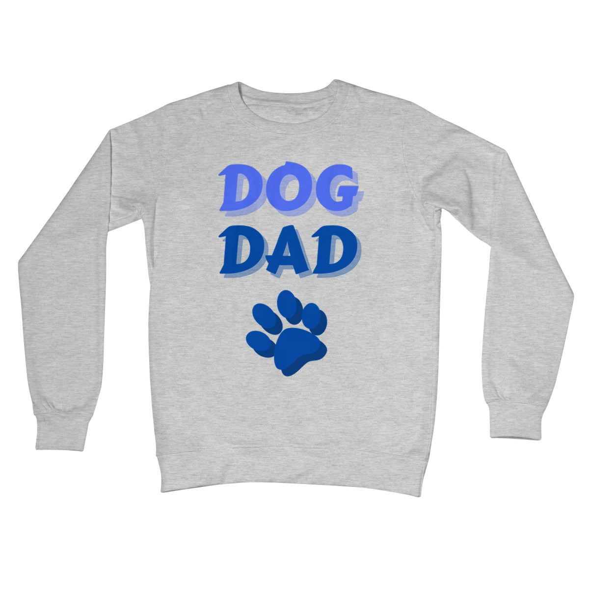Dog Dad Jumper - Heather Grey - Funny Jumper