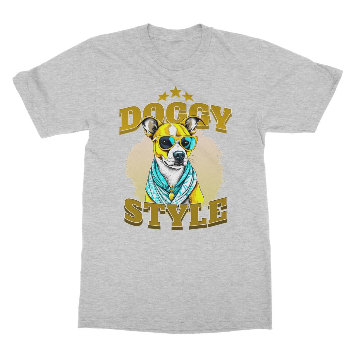 doggy style t shirt grey