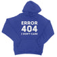 error 404 hoodie blue