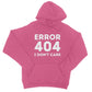 error 404 hoodie pink