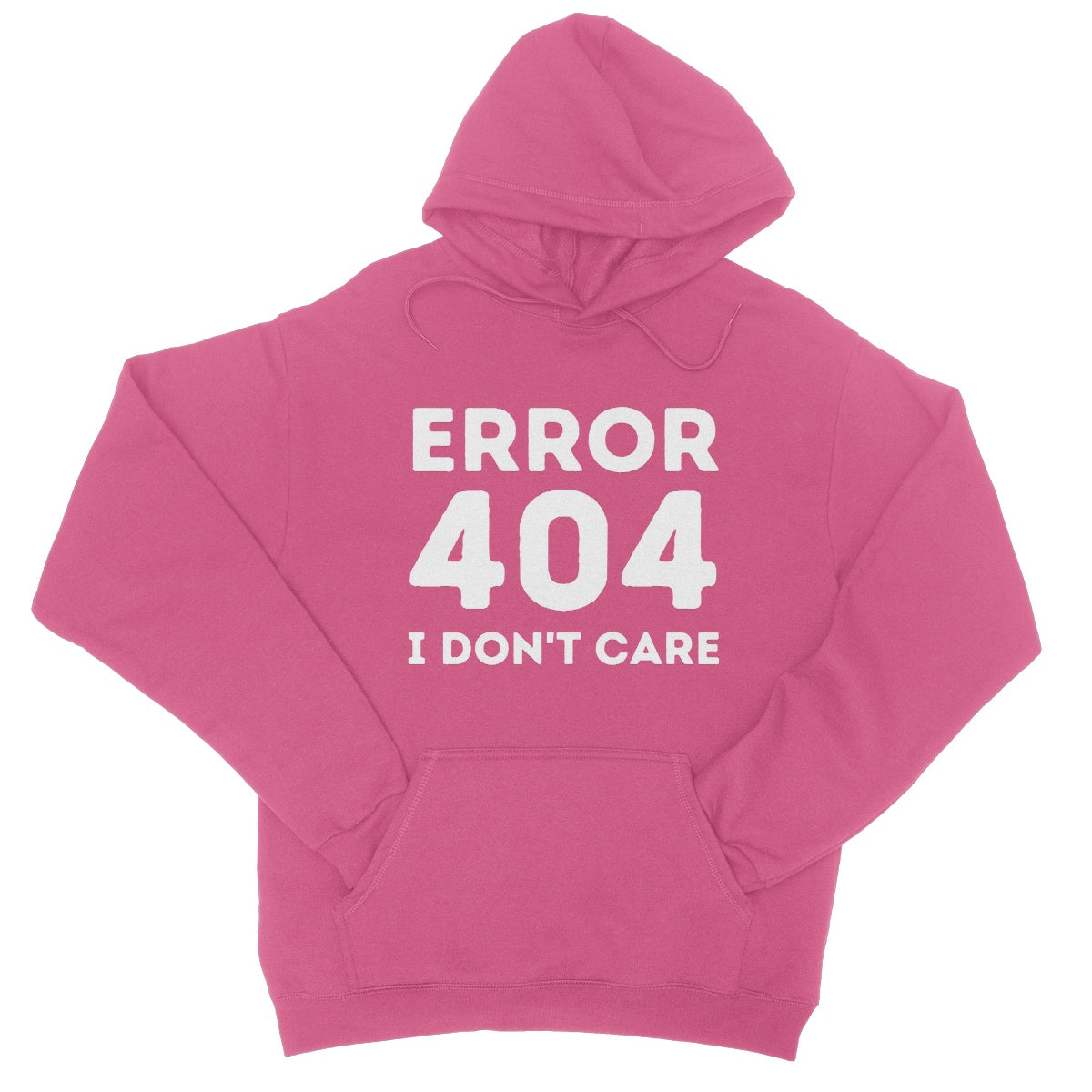 error 404 hoodie pink